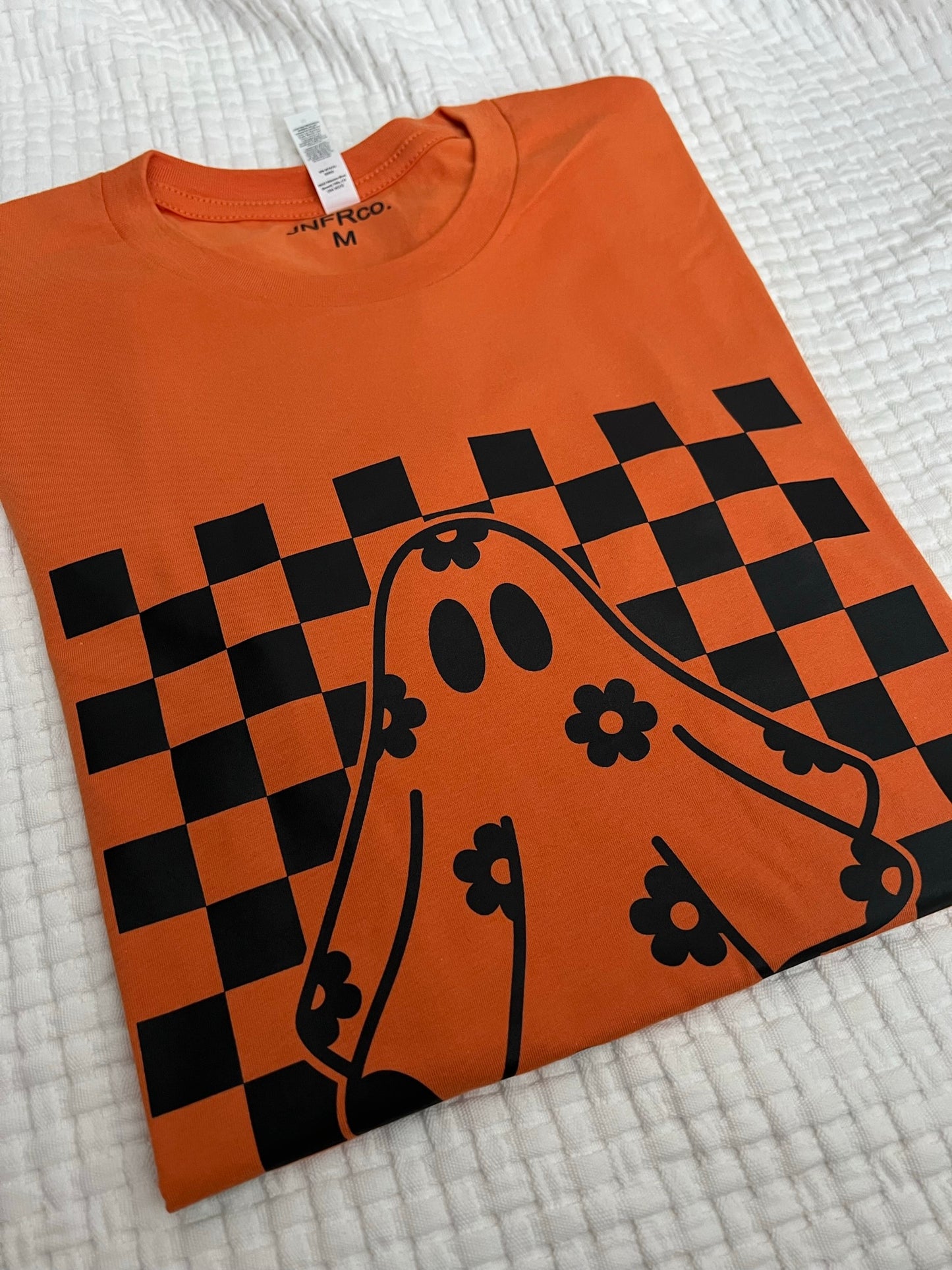 Checkered Ghost BLACK T-Shirt