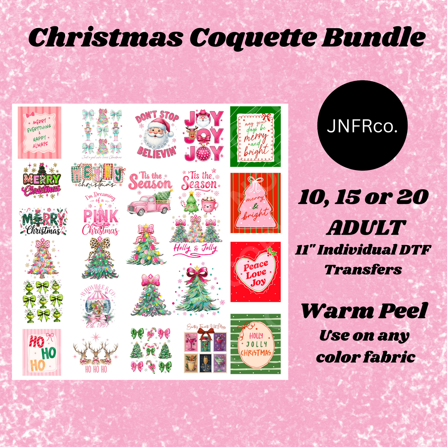 Christmas Coquette Bundle - DTF Transfers
