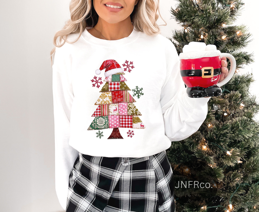 Christmas Tree Patchwork - DTF Transfer
