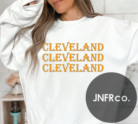 Cleveland Triple Crewneck Sweatshirt
