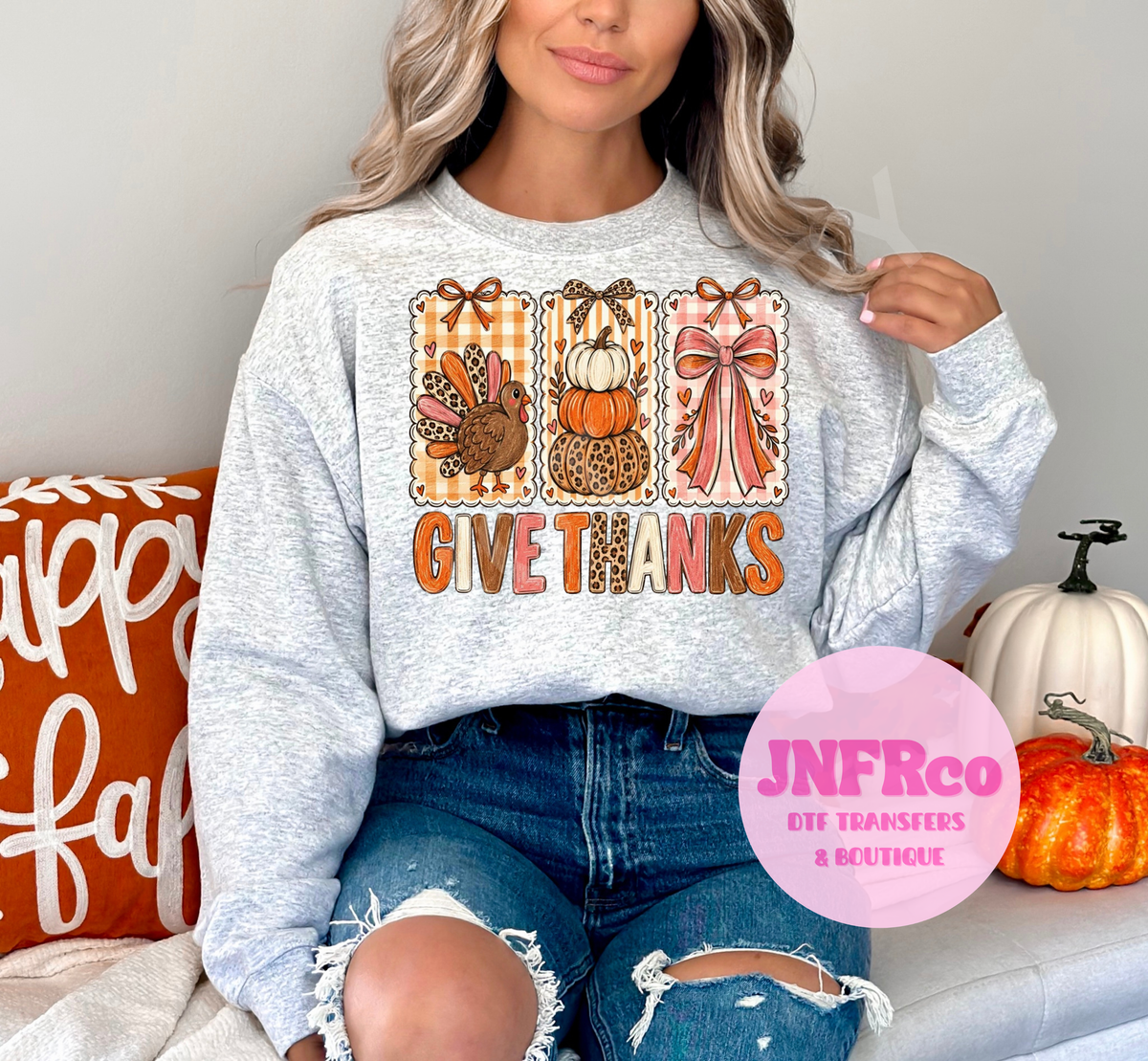 Give Thanks Coquette - DTF Transfer