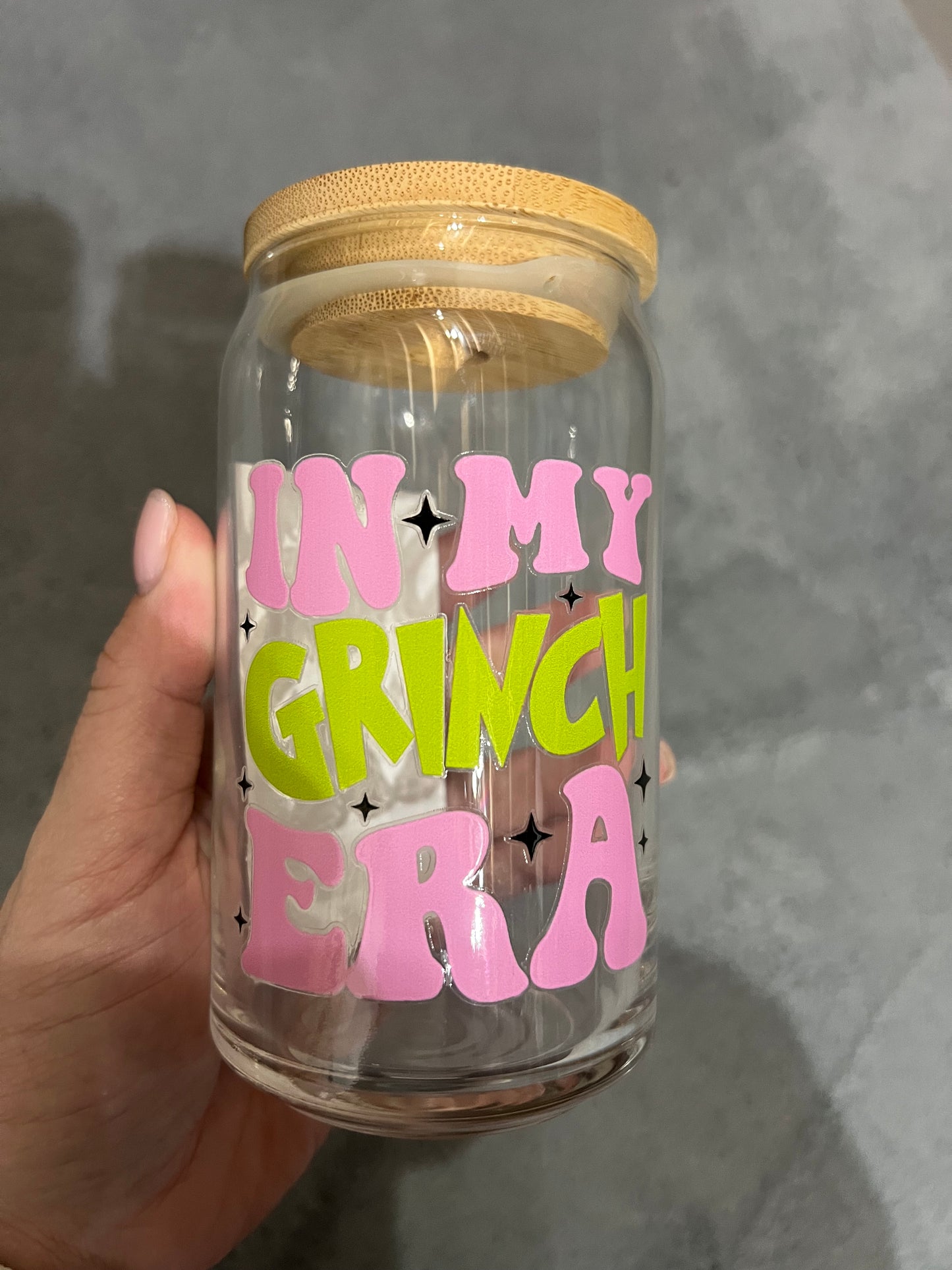 In my G Era 16oz. Glass Can