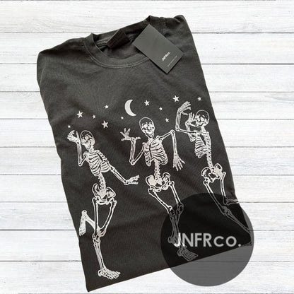 Dancing Skeletons WHITE Comfort Colors T-Shirt