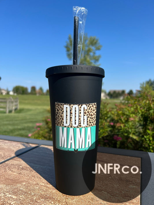 Dog Mama Leopard 24oz Tumbler