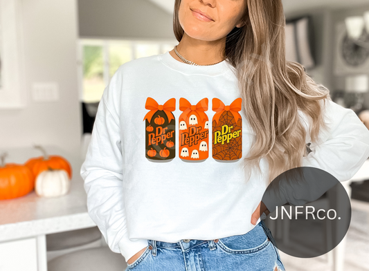 Dr P Halloween Pumpkin Ghost Web Trio - DTF Transfer