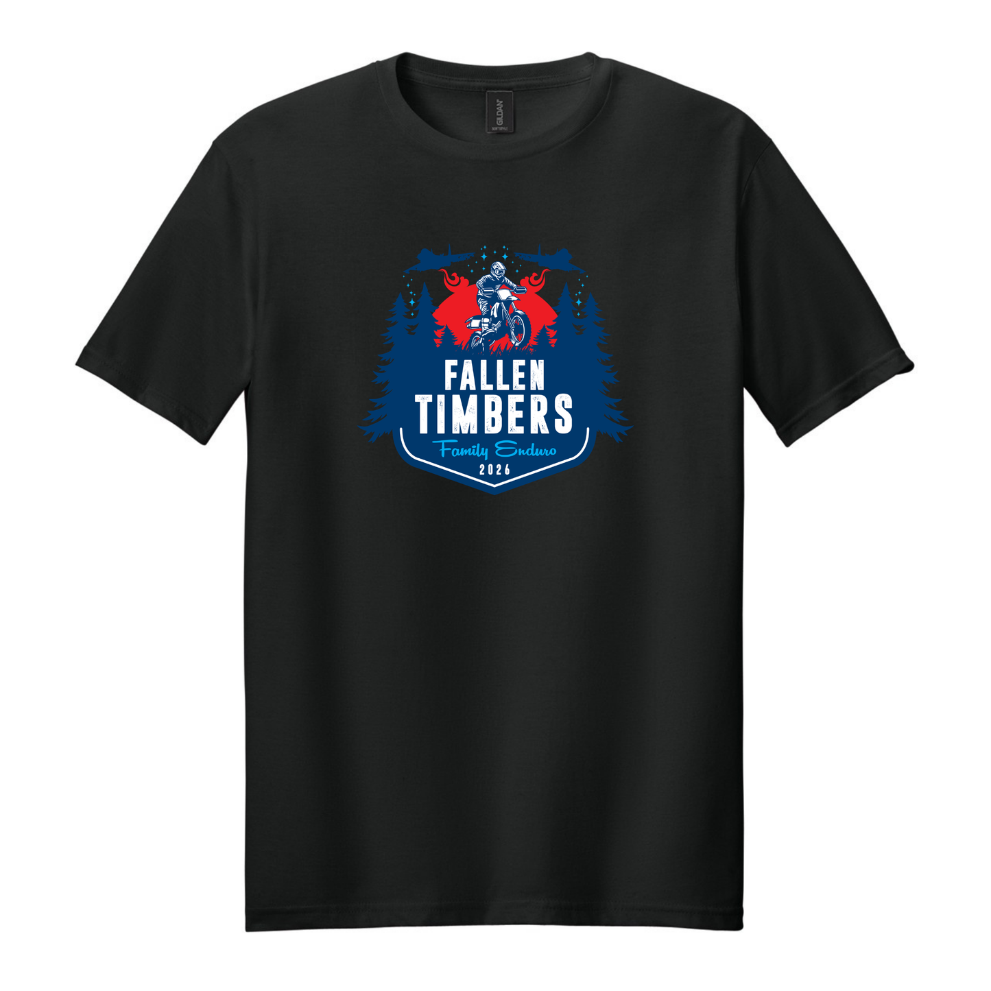 Toledo Trail Riders Fallen Timbers Family Enduro 2026 Softstyle Cotton T-Shirt