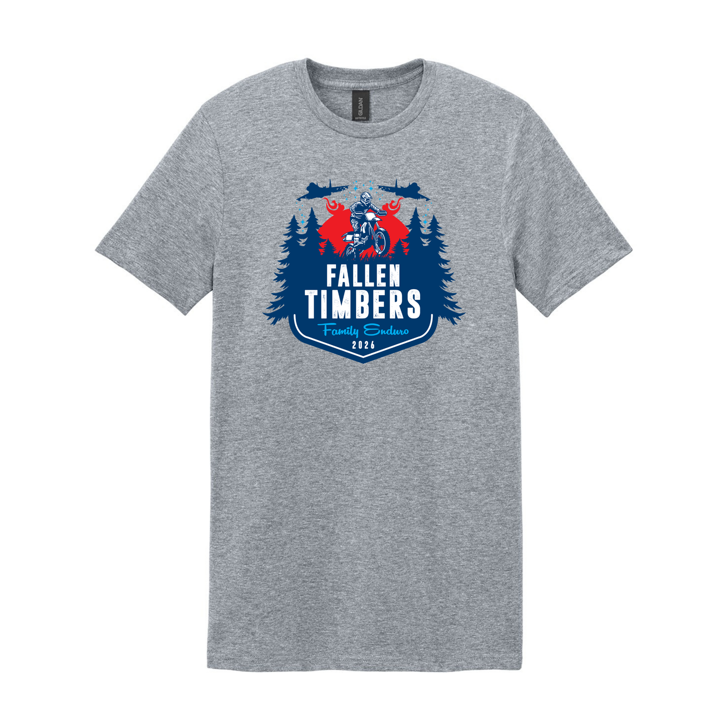 Toledo Trail Riders Fallen Timbers Family Enduro 2026 Softstyle Cotton T-Shirt