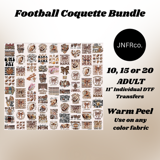 Football Coquette Bundle - DTF Transfers