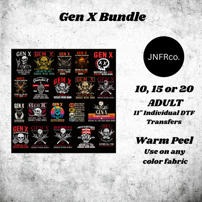 Gen X Bundle - DTF Transfers