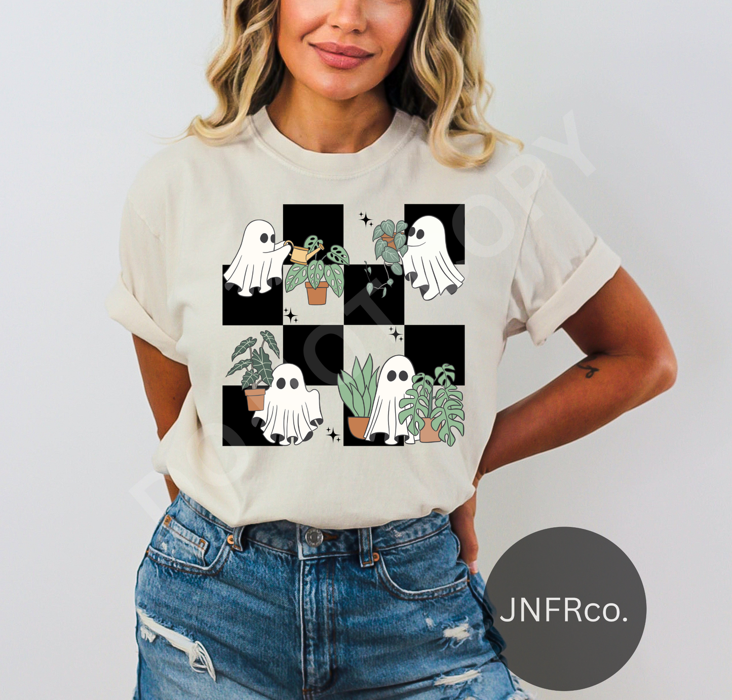 Ghost Plant Checkered - DTF Transfer