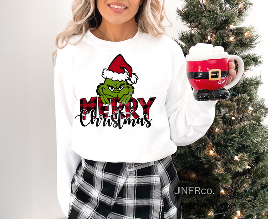 Merry Christmas G Buffalo Check - DTF Transfer