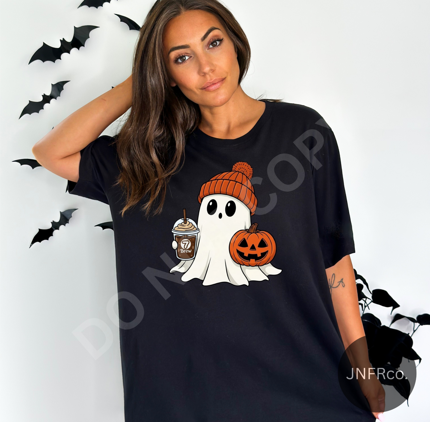 7B Coffee Halloween Ghost - DTF Transfer