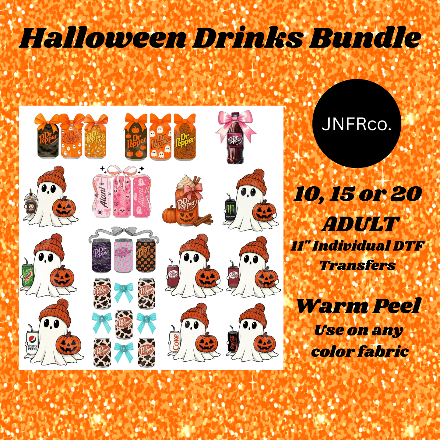 Halloween Drinks Bundle - DTF Transfers