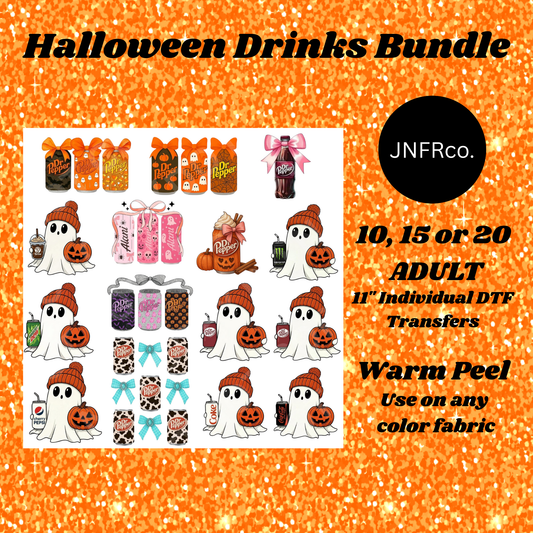 Halloween Drinks Bundle - DTF Transfers