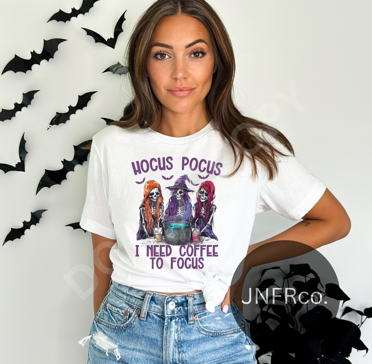 Hocus Pocus Need Coffee to Focus Witches - DTF Transfer