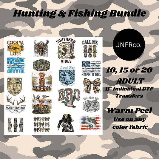 Hunting & Fishing Bundle - DTF Transfers