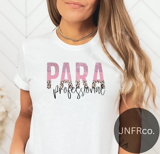 Paraprofessional Sparkle Cheetah - DTF Transfer