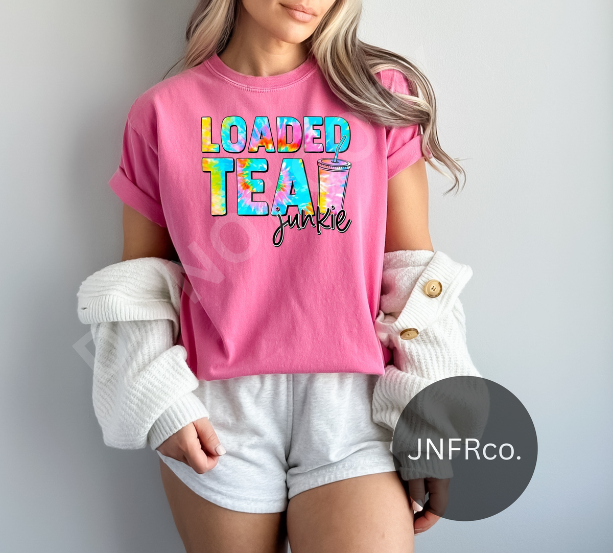 Loaded Tea Junkie Tie Dye - DTF Transfer