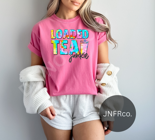Loaded Tea Junkie Tie Dye - DTF Transfer