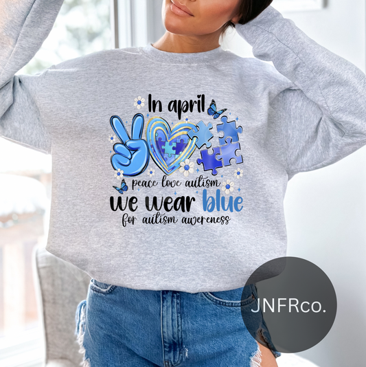 Peace Love Autism - DTF Transfer
