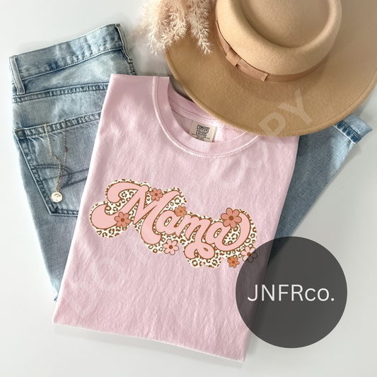 Mama Cheetah Flower Power - DTF Transfer