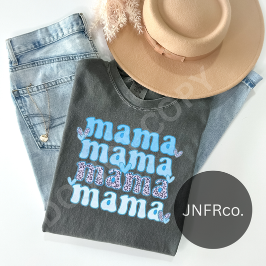 Mama List Cheetah Blue - DTF Transfer