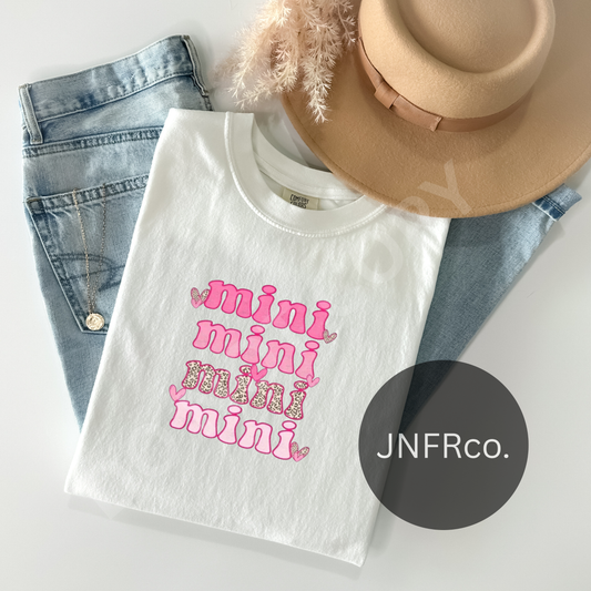 Mini List Cheetah Pink - DTF Transfer