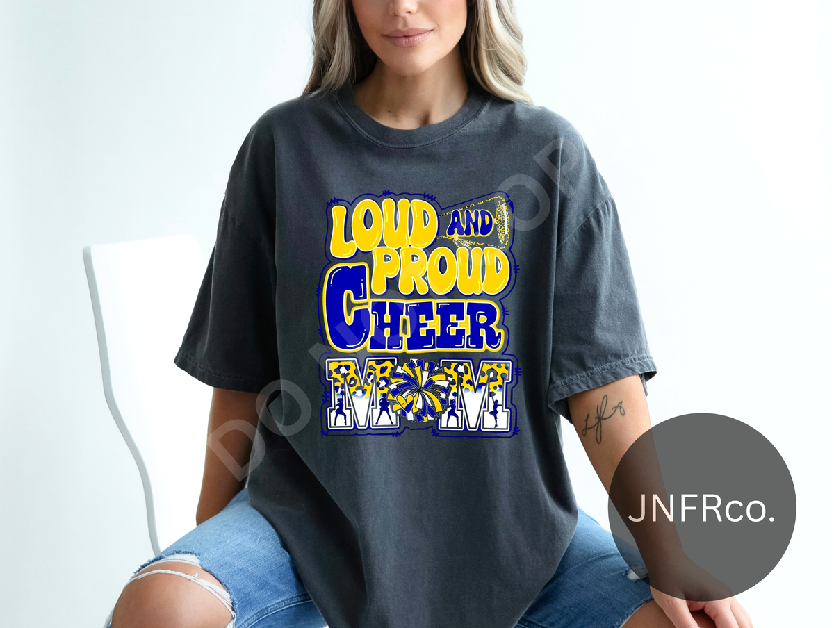 Loud And Proud Cheer Mom - DTF Transfer