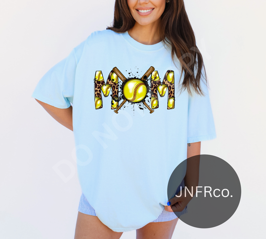 Softball Mama Cheetah Splat - DTF Transfer