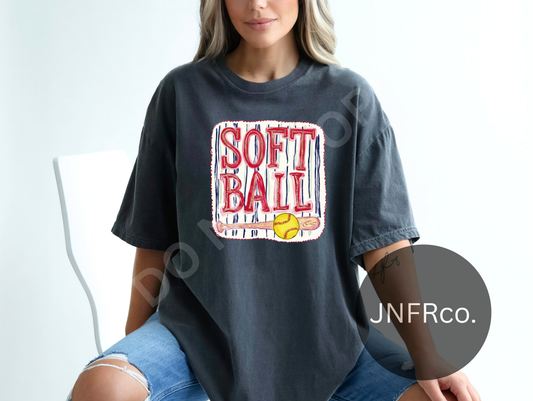 Softball Pinstripes - DTF Transfer