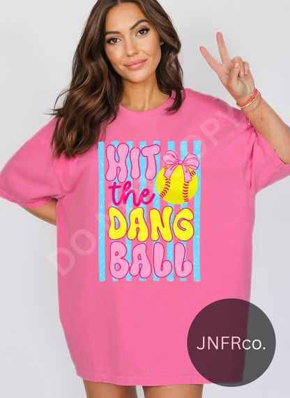 Hit The Dang Ball Softball - DTF Transfer