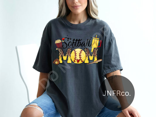 Softball Mom Tumbler & Snacks - DTF Transfer