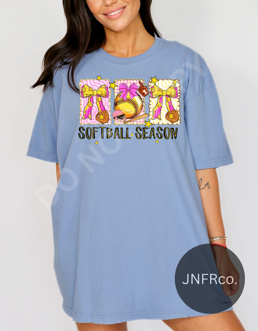 Softball Season Coquette Stamps - DTF Transfer