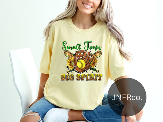 Softball Small Town Big Spirit - DTF Transfer