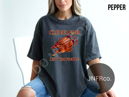 CLE Let 'Em Know Flame Ball T-Shirt