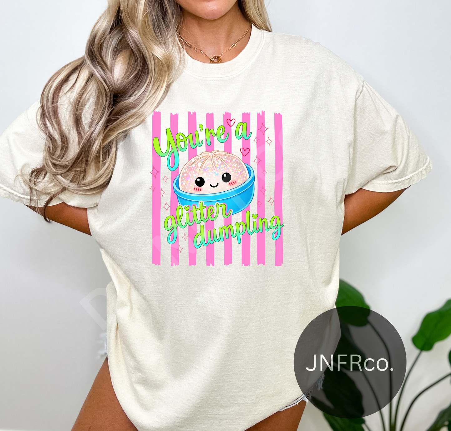 Glitter Dumpling Pink - DTF Transfer