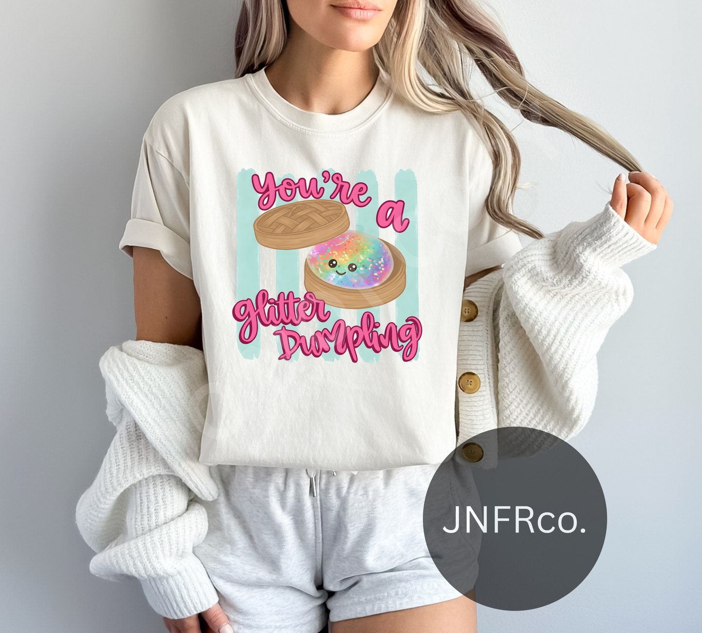 Glitter Dumpling Blue - DTF Transfer