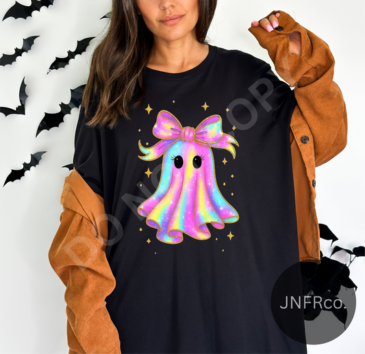 Iridescent Sparkle Lashes Ghost - DTF Transfer