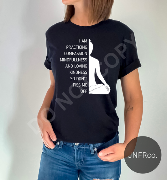I Am Practicing Meditation - DTF Transfer