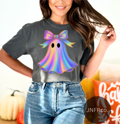 Iridescent Sparkle Ghost Comfort Colors T-Shirt