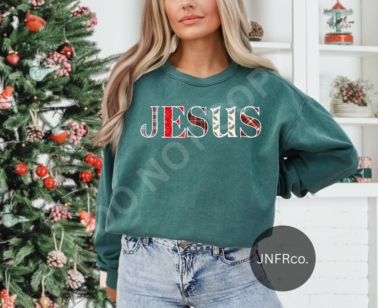 Jesus Christmas Patterns - DTF Transfer