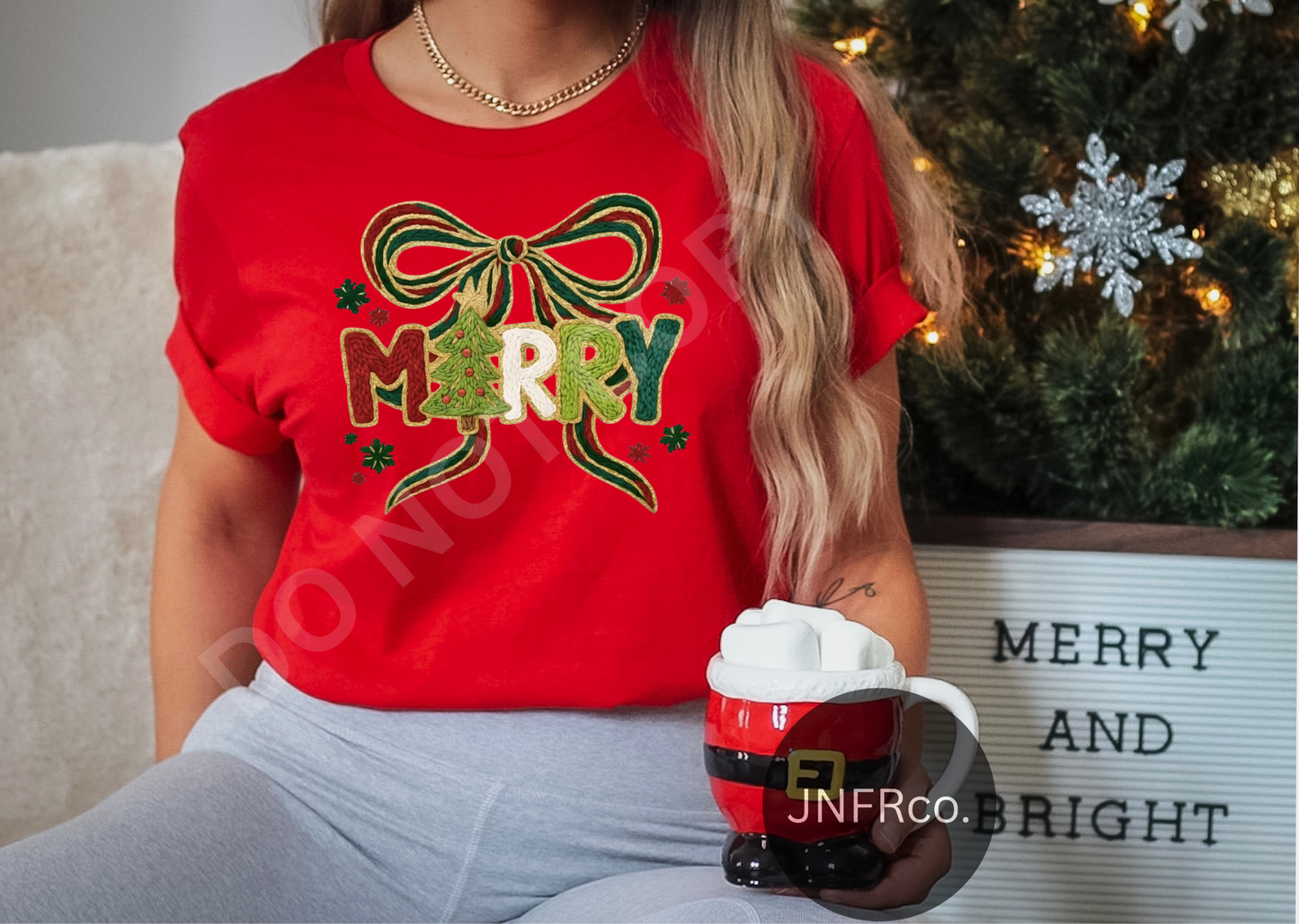 Merry Bow Yarn - DTF Transfer