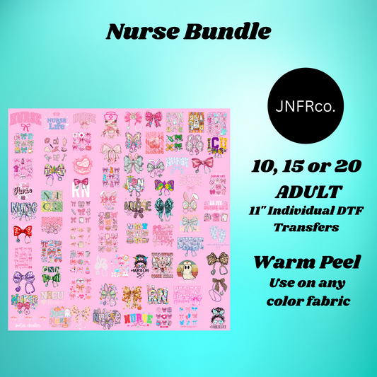 Nurse Bundle - DTF Transfers