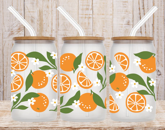 Orange Blossom 16oz. Glass Can