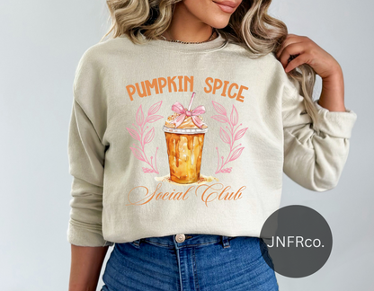 Pumpkin Spice Social Club Crewneck Sweatshirt