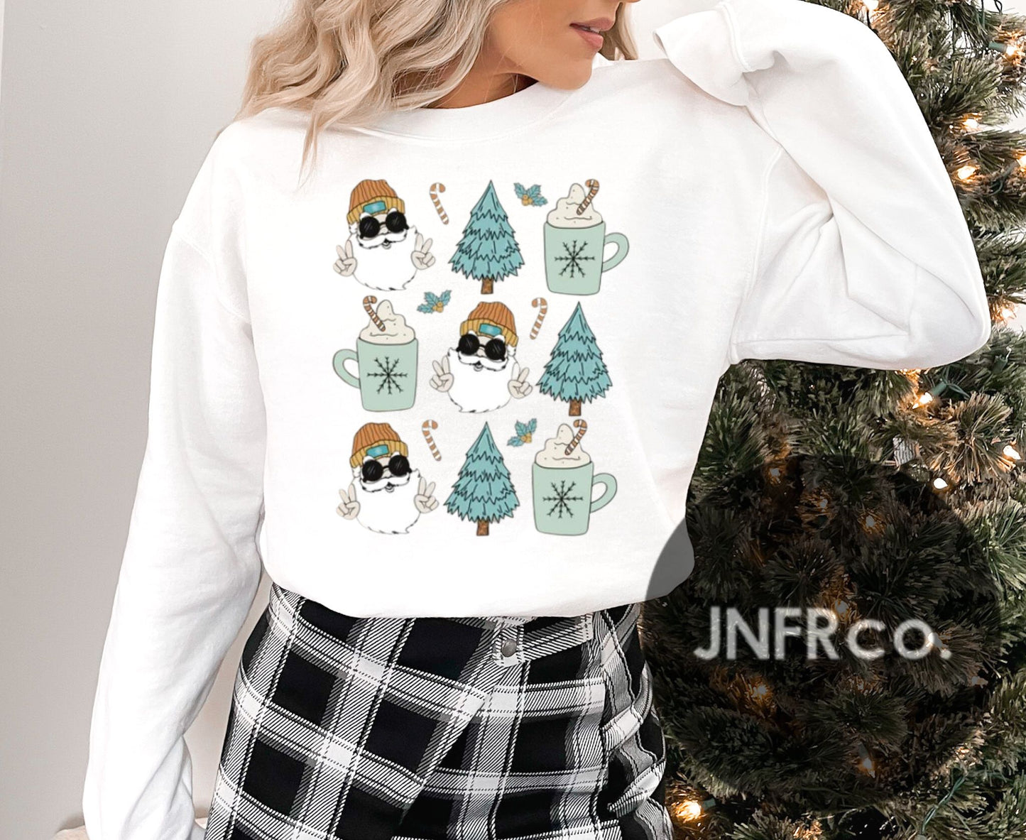 Santa Mug Crewneck Sweatshirt