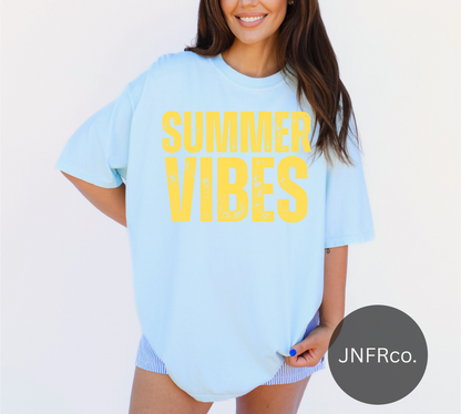 Summer Vibes Distressed T-Shirt