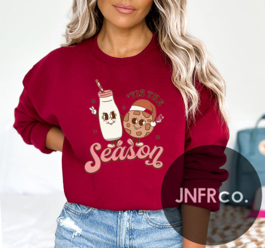 Tis the Season Milk & Cookie Crewneck Sweatshirt