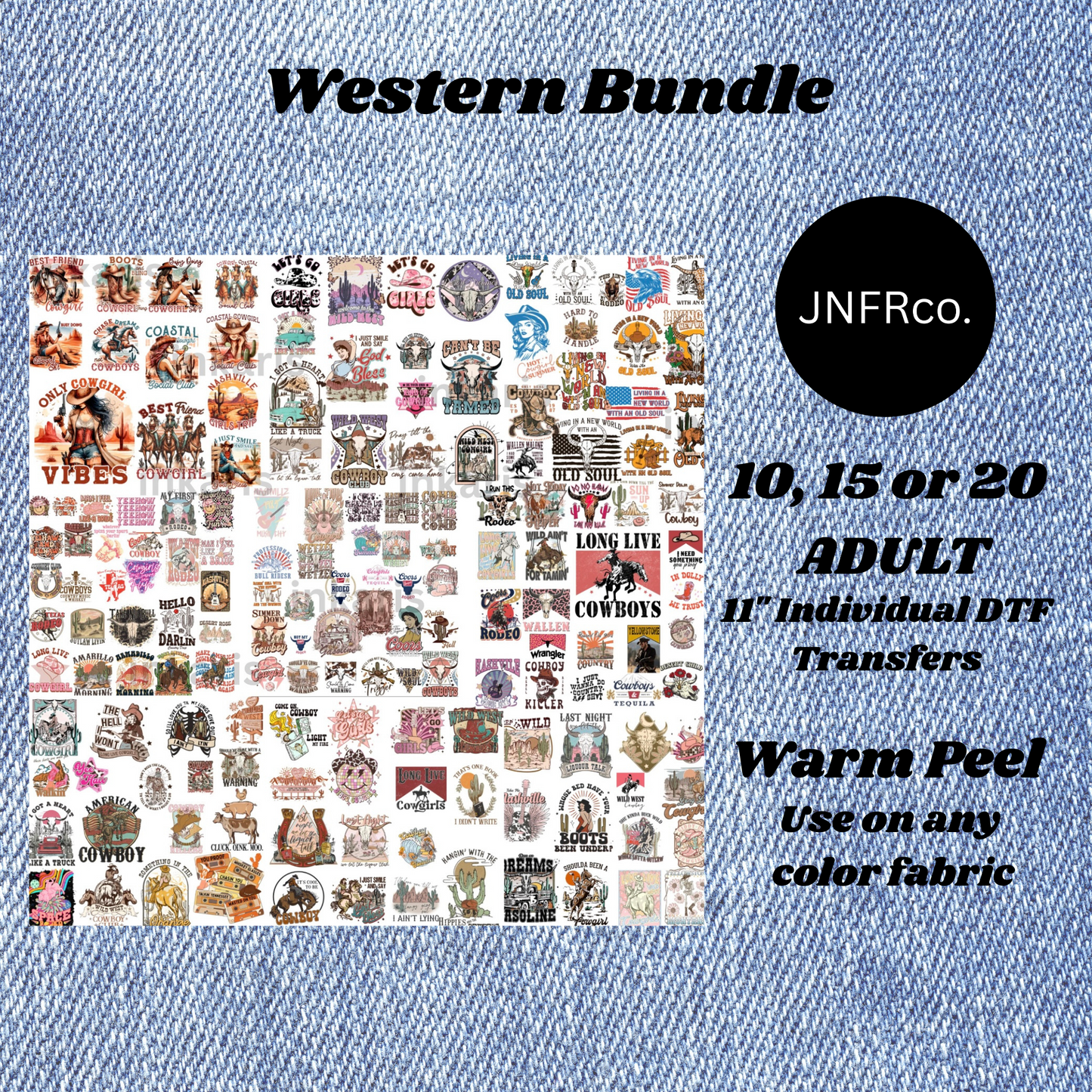 Western Bundle - DTF Transfers
