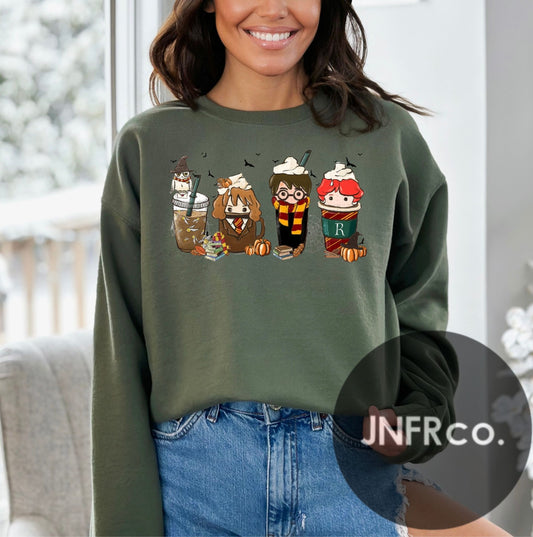 Wizard Latte Fall/Thanksgiving Crewneck Sweatshirt